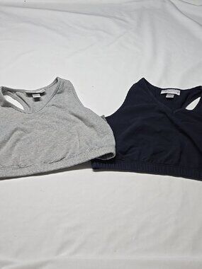 Venezia 22/24 Gray and Navy Soft Bralette Duo